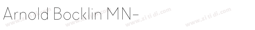 Arnold Bocklin MN字体转换
